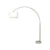 Modern Floor Lamp with Dual White Shade | Round Marble Base | 81"