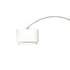 Modern Floor Lamp with Dual White Shade | Round Marble Base | 81"