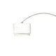 Modern Floor Lamp with Dual White Shade | Round Marble Base | 81"