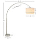 Modern Floor Lamp with Dual White Shade | Round Marble Base | 81"