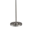 Floor Lamp with 3 Tier Smoke Gray Crystal Shade | 61" Chrome Metal