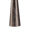 Accent Table Lamp | White Shade | Brushed Nickel Hammered Base | 26"