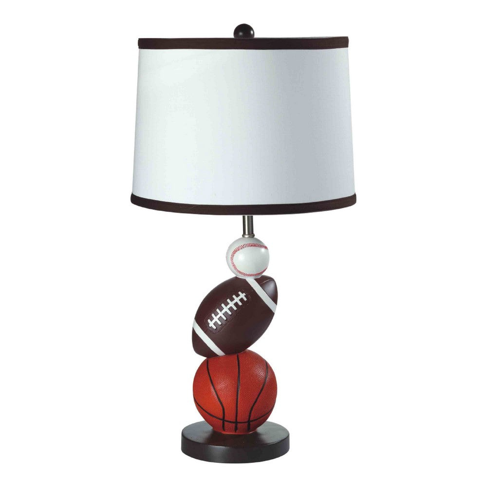 Sports Table Lamp | Basketball, Football, Soccer, 25" for Athlete Kids