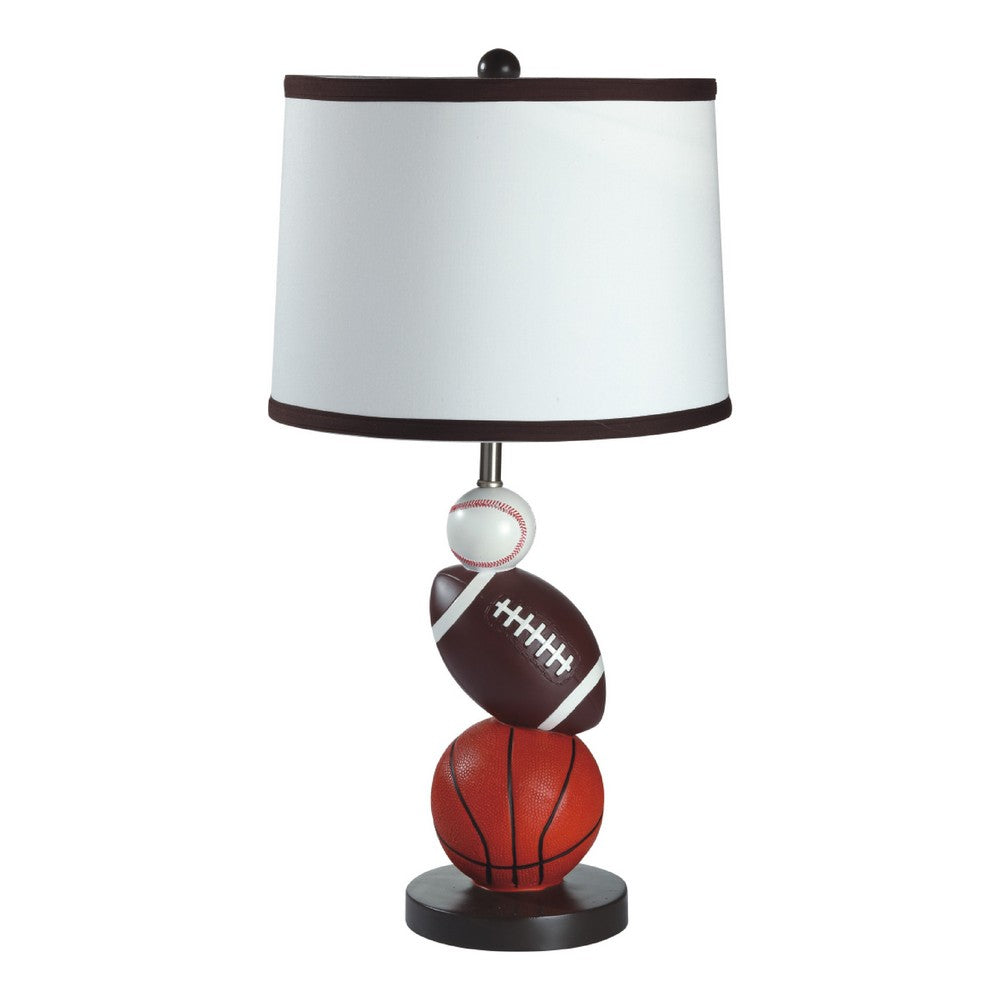 Sports Table Lamp | Basketball, Football, Soccer, 25" for Athlete Kids