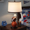 Sports Table Lamp | Basketball, Football, Soccer, 25" for Athlete Kids