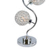 Crystal Globe Table Lamp with Triple Light | Chrome Finish | 32"