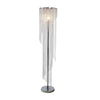 Classic Floor Lamp | Cascading Crystal Design | 61" Chrome Metal
