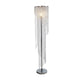 Classic Floor Lamp | Cascading Crystal Design | 61" Chrome Metal