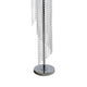 Classic Floor Lamp | Cascading Crystal Design | 61" Chrome Metal
