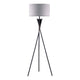 Floor Lamp with Beige Drum Shade | 65" Bronze Metal Tripod Base