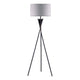 Floor Lamp with Beige Drum Shade | 65" Bronze Metal Tripod Base
