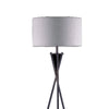 Floor Lamp with Beige Drum Shade | 65" Bronze Metal Tripod Base