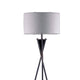 Floor Lamp with Beige Drum Shade | 65" Bronze Metal Tripod Base