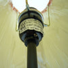 Basketball Table Lamp with White Fabric Shade | Sports Fans Brown 16"