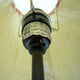 Basketball Table Lamp with White Fabric Shade | Sports Fans Brown 16"