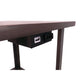 Accent Table Lamp with Shelves & USB Ports | 58" | White Drum Shade