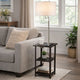 Accent Table Lamp with Shelves & USB Ports | 58" | White Drum Shade