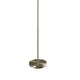 Retro Floor Lamp | 62" | Gray & White Drum Shade | Pull Chain Switch