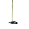 84" Accent Arch Floor Lamp | Hanging 4 Square Crystal Shades | Gold