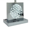 Accent Table Lamp | 22" | Chrome Square Crystal Center with Night Light