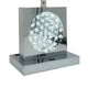 Accent Table Lamp | 22" | Chrome Square Crystal Center with Night Light