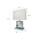 Accent Table Lamp | 22" | Chrome Square Crystal Center with Night Light