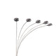 Keny Floor Lamp | 84" | Adjustable 5 Head Caps | Brushed Nickel Finish