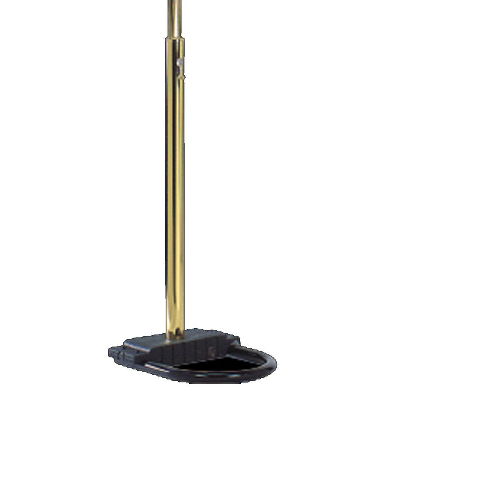 Keny 84" Floor Lamp | 5 Adjustable Cap Style Heads | Gold Metal