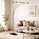Keny 84" Floor Lamp | 5 Adjustable Cap Style Heads | Gold Metal
