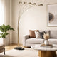 Keny 84" Floor Lamp | 5 Adjustable Cap Style Heads | Gold Metal