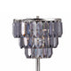 Lesy Accent Table Lamp | 28" | Smoke Gray Crystal Shade | Metal Base