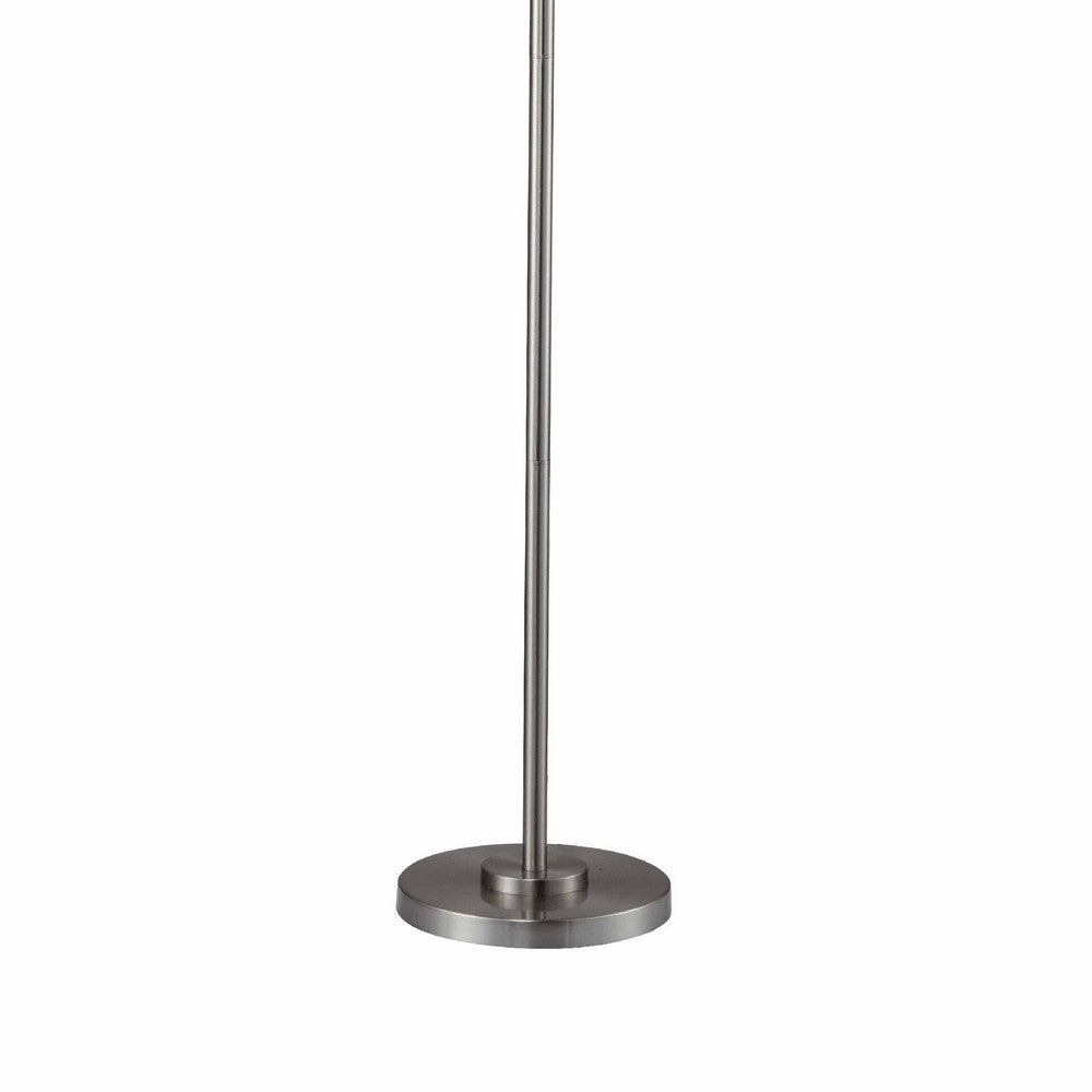Lesy Floor Lamp | 61" Wide Crystal Shade | Brushed Nickel Metal Base