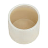 Garden Planter Set of 2 | Glossy White Diamond Patterned Ceramic Body