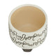 Garden Footed Planter Set of 2 | Black Scribble Pattern | Beige Ceramic