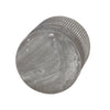 Indoor Planter with Saucer | White Line Pattern | 6" Gray Cement