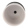 Indoor Mesh Planter with Saucer | 6" White Gray Textured Ceramic