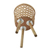 Mesy Flower Planter on Legs Set of 3 | Brown Open Weave Bamboo 11/13/15"