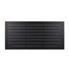 Outdoor Dining Table | Slatted Rectangular Top | Black Aluminum 70"