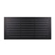 Outdoor Dining Table | Slatted Rectangular Top | Black Aluminum 70"