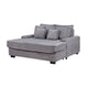 Mony Oversized Sofa Chaise Lounge Chair | USB, Cupholders | Gray Corduroy