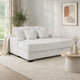 Mony Oversized Sofa Chaise Lounge Chair | USB, Cupholders | Gray Corduroy