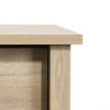 Kele Tall 4 Drawer Dresser Chest | Black Handles | Light Oak Brown Wood