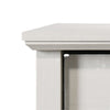 Lara 4 Drawer Tall Dresser Chest | Black Handles | White Faux Laminate