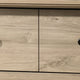 Lara Tall Dresser Chest | 4 Drawers | Black Handles | Light Oak Brown Wood