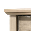 Lara Tall Dresser Chest | 4 Drawers | Black Handles | Light Oak Brown Wood