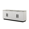 Sda Sideboard Buffet Console | 4 Doors with Adjustable Shelf | White 63"
