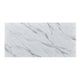 Nue Coffee Table | 47" 3D Printed Glass Marble | Curved Shelf | White