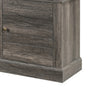 Rera TV Stand Media Cabinet Electric Fireplace Heater | 70" Walnut Gray