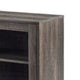 Sumi TV Stand Cabinet | Electric Fireplace Heater | Glass Doors | 70" Gray