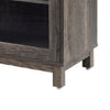 Sumi TV Stand Cabinet | Electric Fireplace Heater | Glass Doors | 70" Gray
